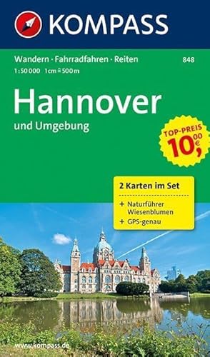 9783850266154: Hannover & Umg. 848 GPS wp 2-set kompass: 2-delige Wandelkaart 1:50 000