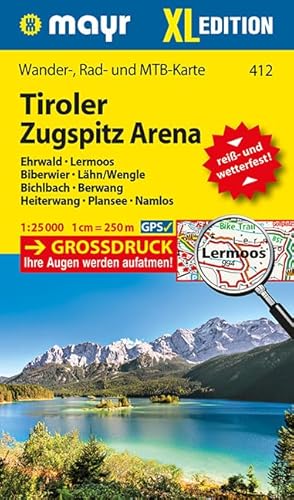 Beispielbild fr Tiroler Zugspitz Arena XL: Wander-, Rad- und Mountainbikekarte. GPS-genau. 1:25000 zum Verkauf von medimops