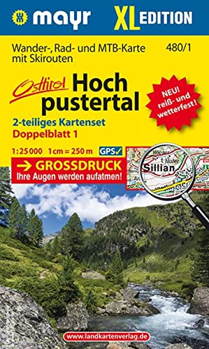 Beispielbild fr Hochpustertal XL (2-Karten-Set): Wander-, Rad- und Skitourenkarte. GPS-genau. 1:25000 zum Verkauf von medimops