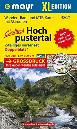 9783850266208: Mayr Wanderkarte Hochpustertal XL (2-Karten-Set) 1:25.000: Wander-, Rad- und Mountainbikekarte, extra grossdruck, rei- und wetterfest: WM 480