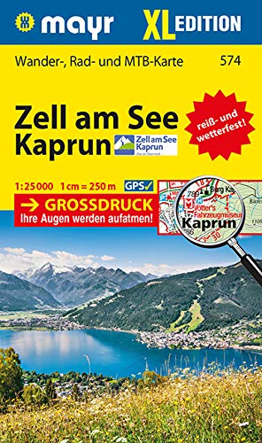 Imagen de archivo de Zell am See - Kaprun XL 1 : 25 000: Wander-, Rad- und Mountainbikekarte. GPS-genau a la venta por WorldofBooks
