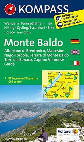 Beispielbild fr Monte Baldo 1 : 25 000: Wanderkarte mit Radtouren. GPS-genau zum Verkauf von medimops