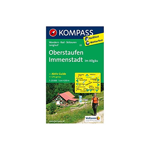 9783850266932: Oberstaufen 02 GPS wp kompass Immenstadt im Allgau: Wanderkarte mit Aktiv Guide, Radwegen, Skitouren und Loipen. GPS-genau.1:25000