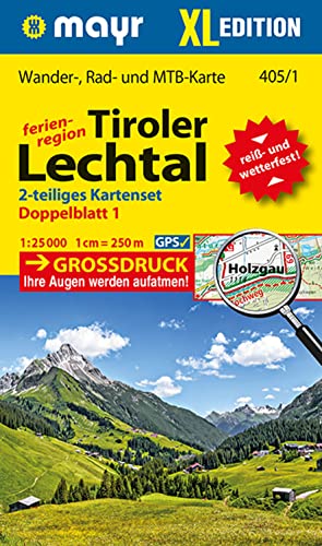 Beispielbild fr Tiroler Lechtal XL (2-Karten-Set): Wander-, Rad- und Mountainbikekarte. GPS-genau. 1:25000 zum Verkauf von medimops