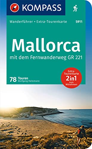 Mallorca: Wanderführer mit Tourenkarte im Maßstab 1:100.000 zum Mitnehmen und Höhenprofilen - Heitzmann, Wolfgang