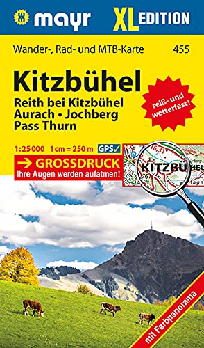 9783850269698: Kitzbhel XL: Wander-, Rad- und Mountainbikekarte. GPS-genau. 1:25000: WM 455