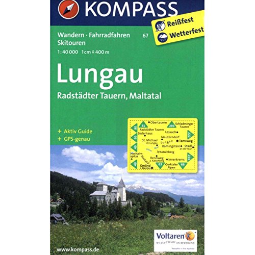 Lungau - Radstädter Tauern - Maltatal: Wanderkarte mit Aktiv Guide, Radwegen und Skitouren. GPS-genau. 1:40000