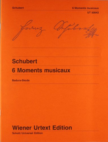 6 MOMENTS MUSICAUX PIANO (9783850550437) by FRANZ SCHUBERT