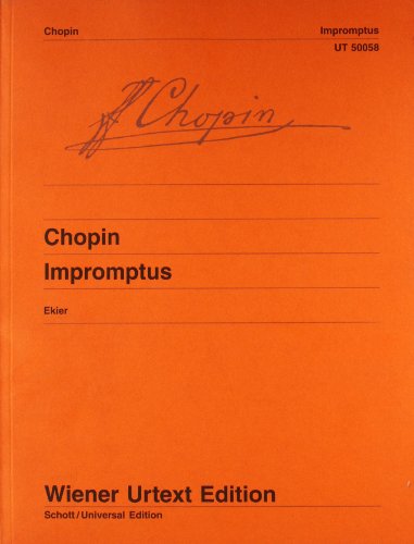 9783850550581: Impromptus: Edited from the autographs, manuscript copies and original editions. piano.