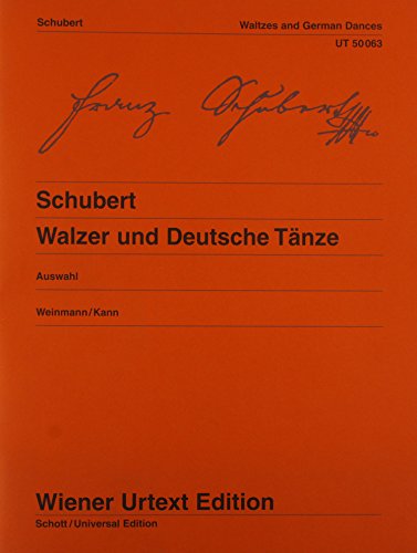 WALSEN & DEUTSCHE TANZE PIANO (9783850550628) by FRANZ SCHUBERT