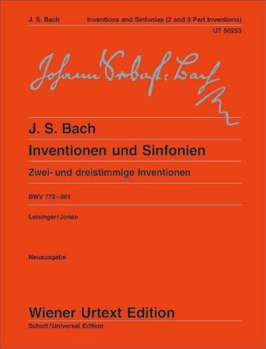 Stock image for Inventions And Sinfonias BWV 772-801 for sale by Blackwell's