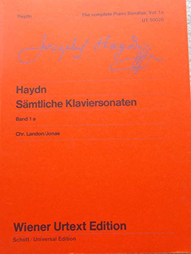 Stock image for Complete Piano Sonatas Volume 1Edited from the sources by Christa Landon and revised by Ulrich Leisingerpiano Wiener Urtext for sale by PBShop.store US