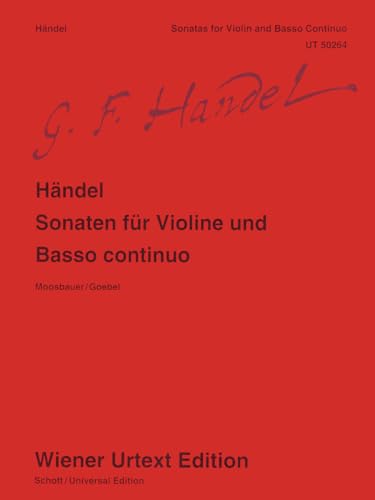 Beispielbild fr Sonaten fr Violine und Basso continuo: Nach den Quellen hrsg. und Aussetzung des Generalbasses von Bernhard Moosbauer. Hinweise zur Verzierungspraxis . Violine und Klavier. (Wiener Urtext Edition) zum Verkauf von medimops