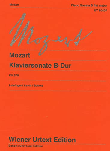Stock image for Mozart: Piano Sonata in B-flat Major, K. 570 for sale by GF Books, Inc.