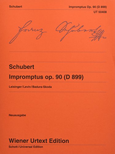 9783850557733: Impromptus: Edit d'aprs les sources par Ulrich Leisinger, Notes sur l'interprtation de Rovert D. Levin, Dougt de Paul Badura-Skoda. op. 90. D 899. piano.