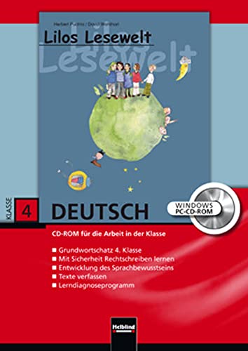 Imagen de archivo de Lilos Lesewelt 4. CD-ROM Einzelplatzversion. Rechtschreibtraining und Sprachbetrachtung (Schulversion) a la venta por medimops