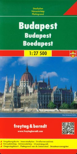 9783850841238: Budapest, plano callehero. Escala 1:27.500. Freytag & Berndt.: Stadskaart 1:27 500: PL 23