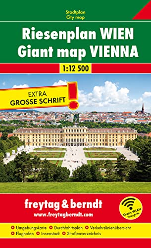 Imagen de archivo de Vienna, Large Map, City Plan 1:12.500: Wegenatlas schaal 1 : 12.500 (F&B Atlassen) a la venta por WorldofBooks