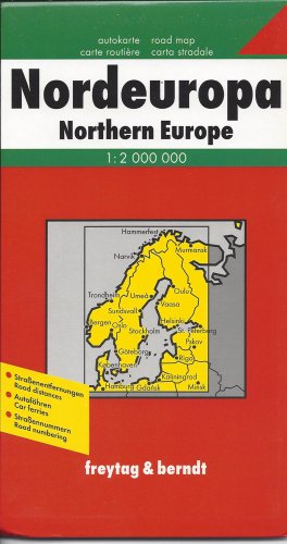 Europe, North Travel Map (English, French and German Edition) (9783850842143) by Freytag & Berndt