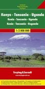 Beispielbild fr East Africa Road Map (Kenya, Tanzania, Uganda) (German Edition) zum Verkauf von Once Upon A Time Books