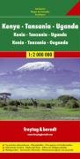 Imagen de archivo de East Africa Road Map (Kenya, Tanzania, Uganda) (German Edition) a la venta por Stony Hill Books