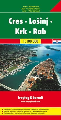 9783850842983: Costa Croata Cres-Losinj-Krk-Rab 1:100.000 con informacin nautica: Cityplne / Touristische Informationen / Nautische Informationen (Auto karte)