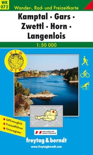 Beispielbild fr Freytag Berndt Wanderkarten, WK 072, Kamptal - Gars - Zwettl - Horn - Langenlois 1:50.000: Ortsverzeichnis, Kultur, Sehenswrdigkeiten, Brauchtum. . Mit Radwanderrouten. (WK 072) zum Verkauf von medimops