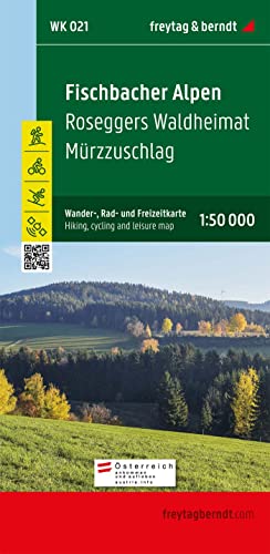 9783850847025: Fischbacher Alpen - Roseggers Waldheimat f&b gps 1/50: Wandel- en fietskaart 1:50 000