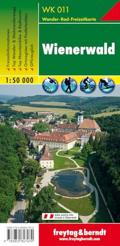 Stock image for Vienna Woods Hiking + Leisure Map 1:50 000: Wandel- en fietskaart 1:50 000 for sale by WorldofBooks