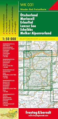 9783850847087: tscherland, Mariazell, Erlauftal, Lunzer See, Scheibbs, Melker Alpenvorland 1:50.000: Wandel- en fietskaart 1:50 000