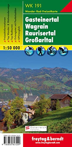 9783850847209: Gasteiner Tal 1:50.000: Wandel- en fietskaart 1:50 000: WK 191 (Wander Karte)