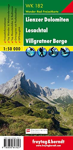 9783850847827: Lienzer Dolomiten 1:50.000: Wandel- en fietskaart 1:50 000: WK 182 (Wander Karte)