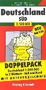 Beispielbild fr Freytag Berndt Autokarten, Deutschland Sd und Nord, 2 Bltter (Doppelpack) zum Verkauf von medimops