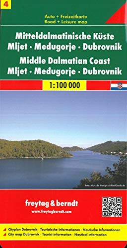 Beispielbild fr Dalmation Coast Central 4: Mljet/Medugorje/Dubrovnik f&b: Toeristische wegenkaart 1:100 000 zum Verkauf von WorldofBooks