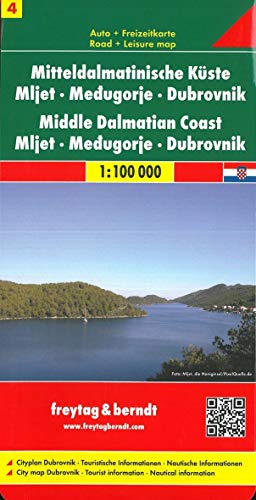 Stock image for Dalmation Coast Central 4: Mljet/Medugorje/Dubrovnik f&b: Toeristische wegenkaart 1:100 000 for sale by WorldofBooks