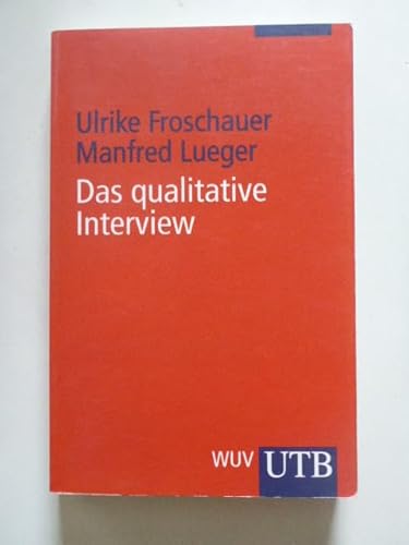 9783851147537: Das qualitative Interview.