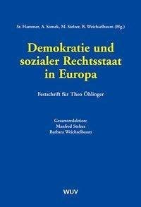 Stock image for Demokratie und sozialer Rechtsstaat in Europa for sale by Antiquariat BuchX