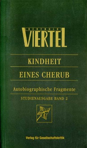 Beispielbild fr Kindheit eines Cherub. Autobiographische Fragmente zum Verkauf von medimops