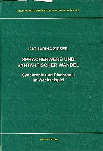 Stock image for Spracherwerb und syntaktischer Wandel. for sale by SKULIMA Wiss. Versandbuchhandlung