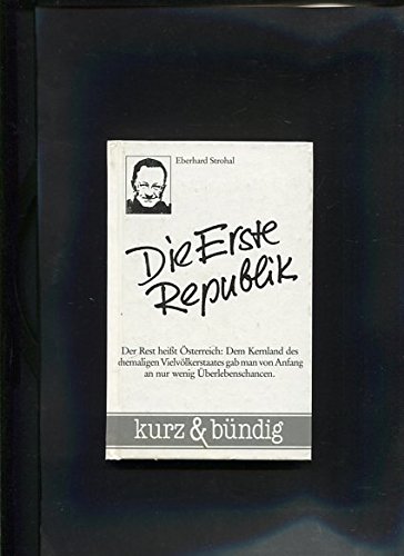 Imagen de stock para Die Erste Republik