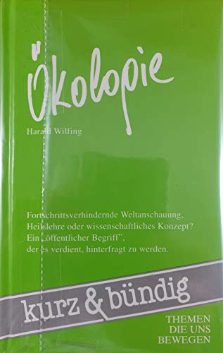 Imagen de archivo de kologie Fortschrittsverhindernde Weltanschauung, Heilslehere oder wissenschaftliches Konzept? a la venta por Antiquariat Liber Antiqua