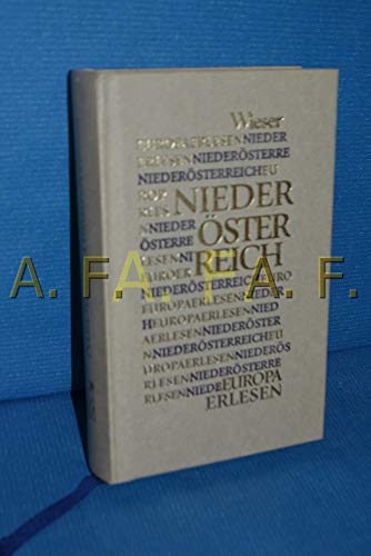 Stock image for Niedersterreich ("Europa Erlesen"). for sale by Buchhandlung Gerhard Hcher