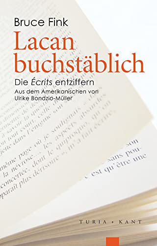 Beispielbild fr Lacan buchstblich zum Verkauf von Blackwell's