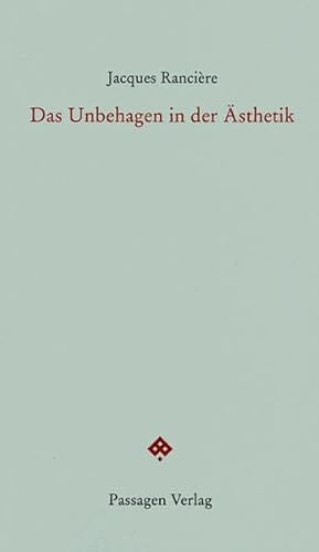 Beispielbild fr Das Unbehagen in der sthetik zum Verkauf von Gebrauchtbcherlogistik  H.J. Lauterbach