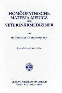 9783851757651: Homopathische Materia Medica fr Veterinrmediziner