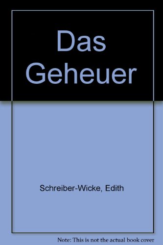 9783851974393: Das Geheuer