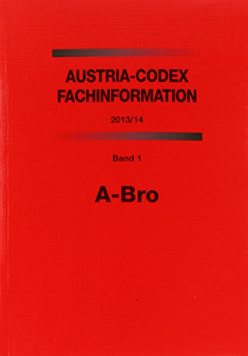 Beispielbild fr Austria-Codex Fachinformation, 8 Bnde zum Verkauf von medimops