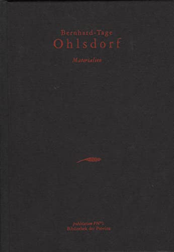 Beispielbild fr Ohlsdorf 1994: Thomas Bernhard Tage 1994 zum Verkauf von medimops