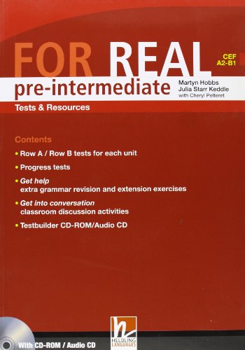 For Real Pre-Intermediate Tests & Resources (CEF A2 - B1 ) (9783852722429) by Hobbs, Martyn