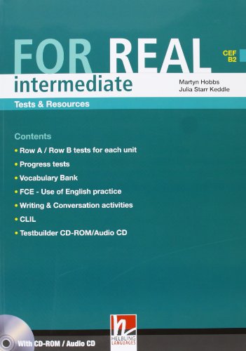 For Real Intermediate Tests Resources (CEF B2 ) with CD Ro (9783852722597) by Various